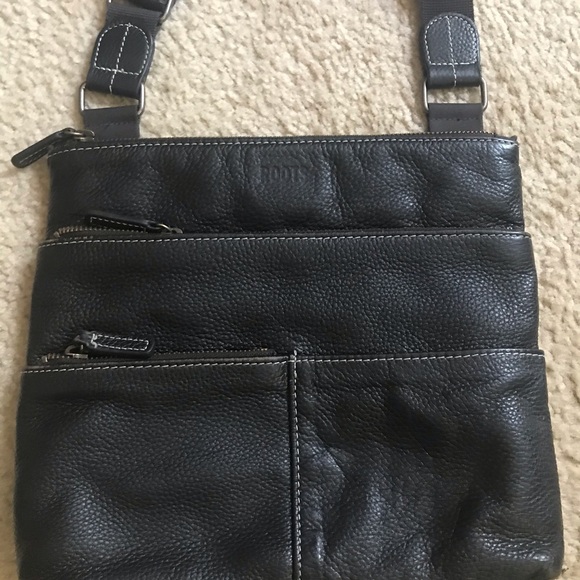 Roots Brown leather messenger bag - Picture 3 of 8